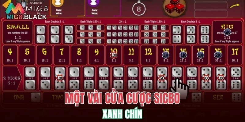 Cách Thắng Blackjack - Bí Quyết Chinh Phục Thưởng Lớn 6 Một vài cửa cược Sicbo xanh chín