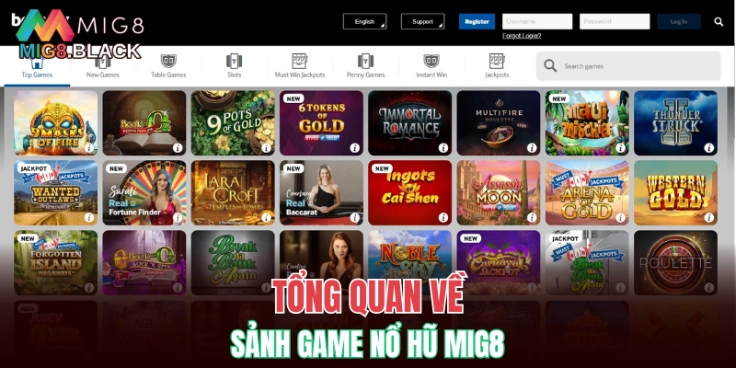 Nổ Hũ MIG8 5 Tổng quan về sảnh game nổ hũ MIG8
